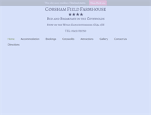 Tablet Screenshot of corshamfield.co.uk